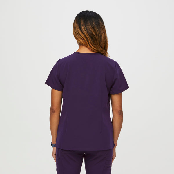 women's Purple Jam Catarina™ - Petite Scrub Top
