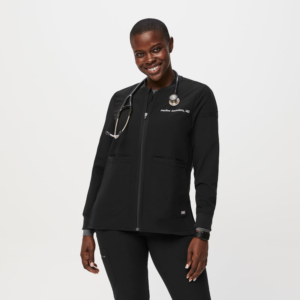 Women's Black Bellery - Scrub Jacket