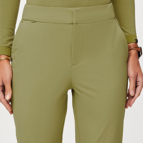 women's Sage FIGSPRO™ Skinny Zip Fly Petite Trouser