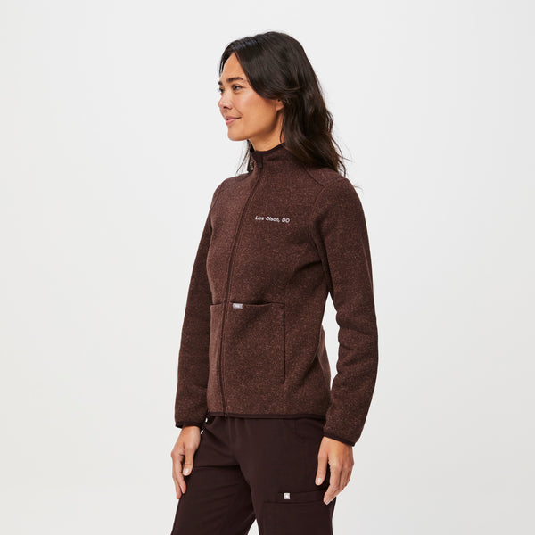 women's Heather Espresso On-Shift™ - Sweater Knit Jacket