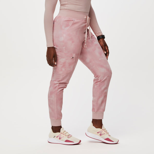 women's Marbled Rose Zamora™ High Waisted - Petite Jogger Scrub Pants