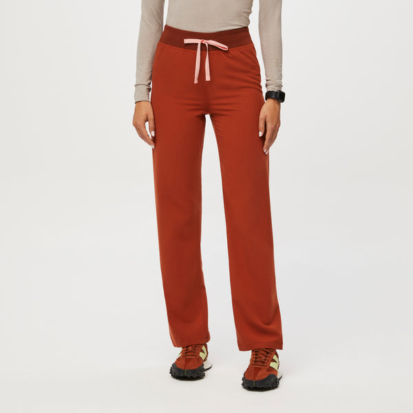 women's Auburn High Waisted Livingston™ - Petite Basic Scrub Pants (3XL - 6XL)