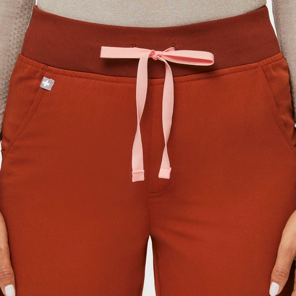 women's Auburn High Waisted Zamora™ - Petite Jogger Scrub Pants (3XL - 6XL)