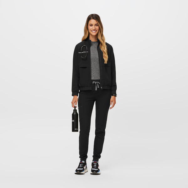 women's Black Sydney - Scrub Jacket