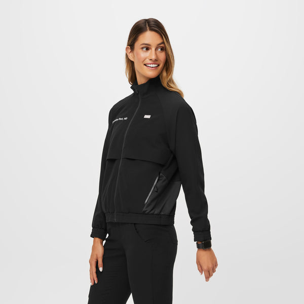 women's Black Sydney - Scrub Jacket (3XL-6XL)