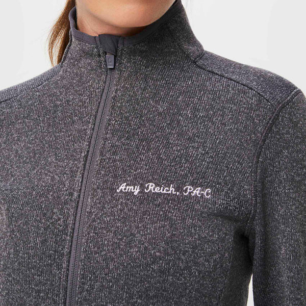 women's Heather Dark Charcoal On-Shift™ - Sweater Knit Jacket