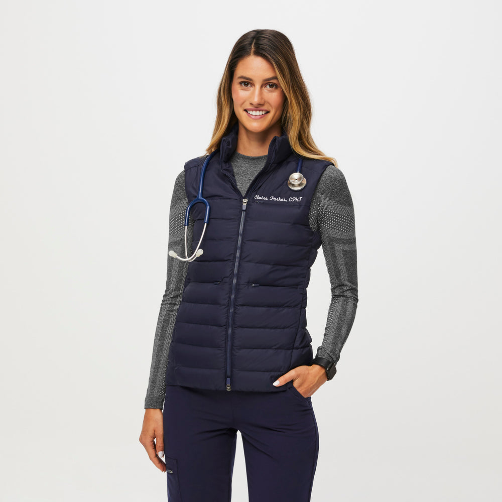 women's Navy On-Shift™ Packable - Puffer Vest