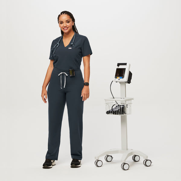 women's Dark Harbor High Waisted Livingston - Petite Basic Scrub Pant™