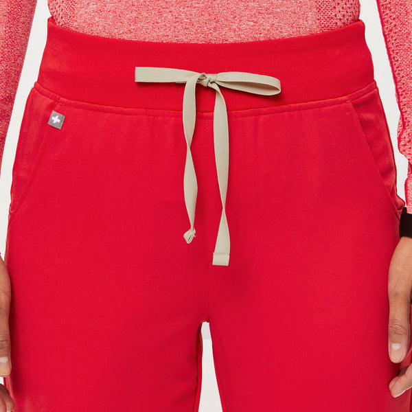 women's Neon Red Zamora™ High Waisted - Jogger Scrub Pants