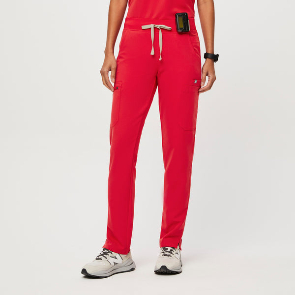 women's Neon Red Yola™ - Skinny Scrub Pants 2.0