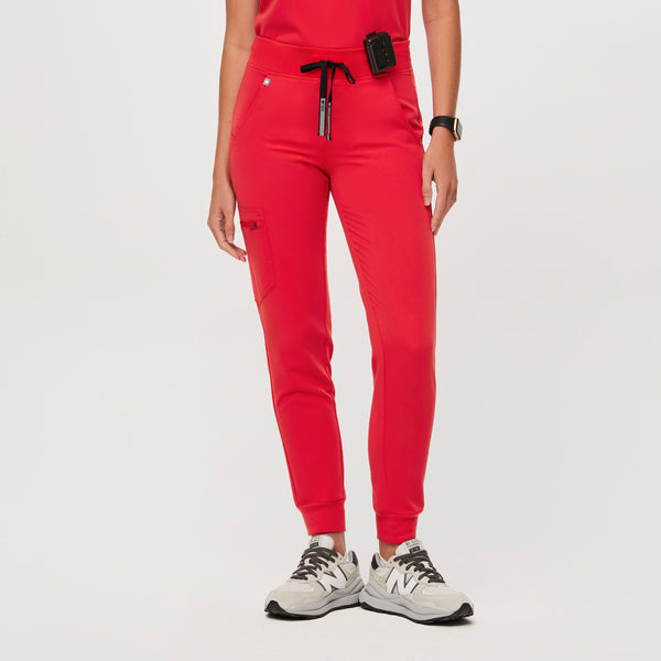 women's Neon Red Zamora™ - Tall Jogger Scrub Pants
