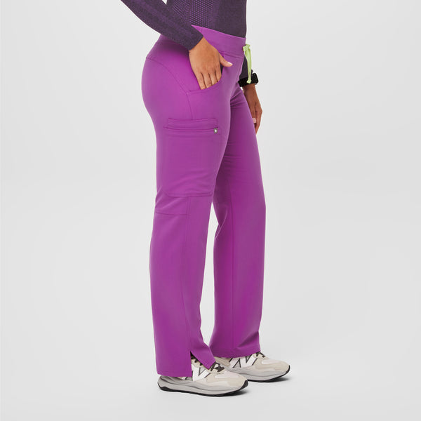 women's Purple Jolt Kade™ - Petite Cargo Scrub Pants
