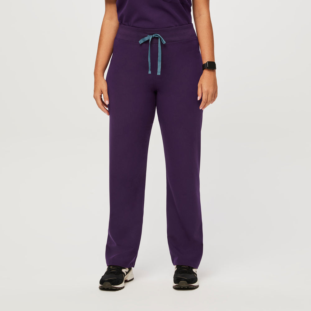 women's Purple Jam High Waisted Livingston - Petite Basic Scrub Pant™