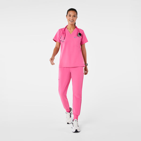 women's F'ing Pink Catarina - One-Pocket Scrub Top™