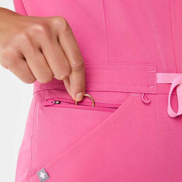 women's F'ing Pink Rafaela Cargo  -  Tall ScrubJumpsuit™