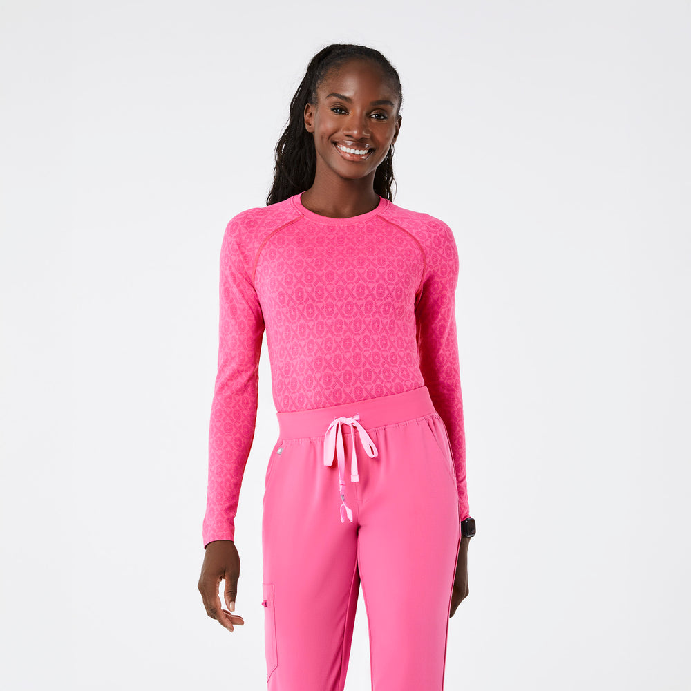 women's F'ing Pink Salta Seamless - Longsleeve Underscrub