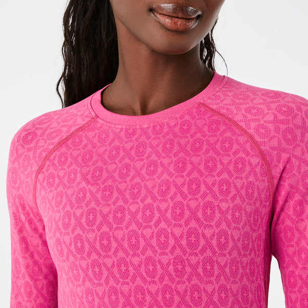 women's F'ing Pink Salta Seamless - Longsleeve Underscrub