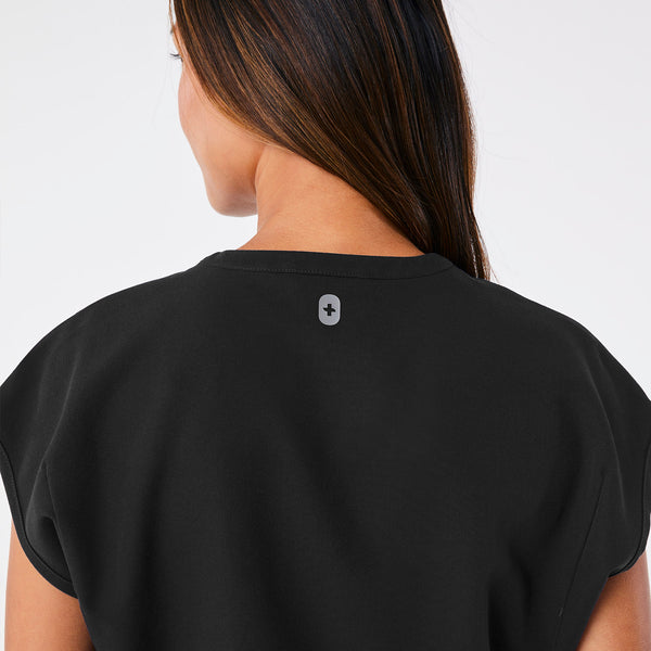 women's Black Raleigh V-Neck - Scrub Top