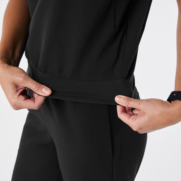 women's Black Raleigh V-Neck - Scrub Top