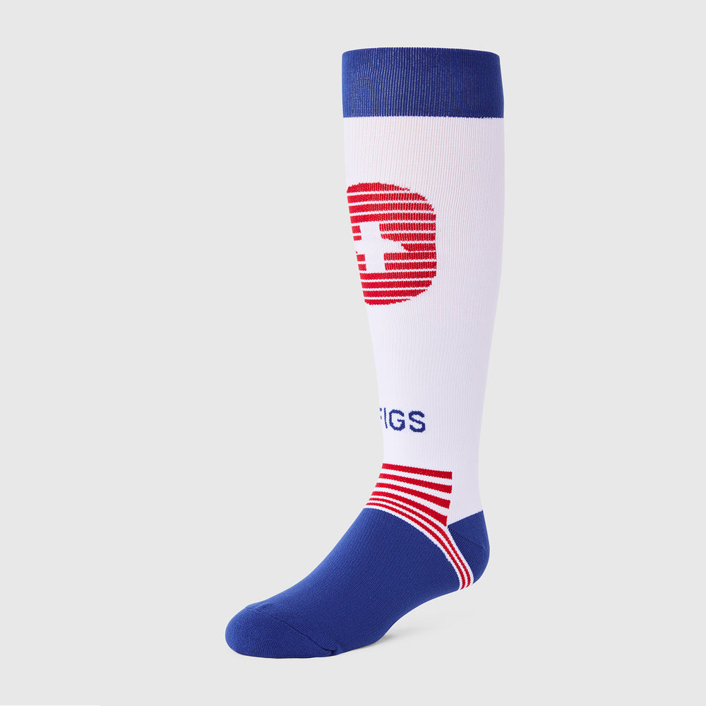 women's Winning Blue Window Striped - Compression Socks