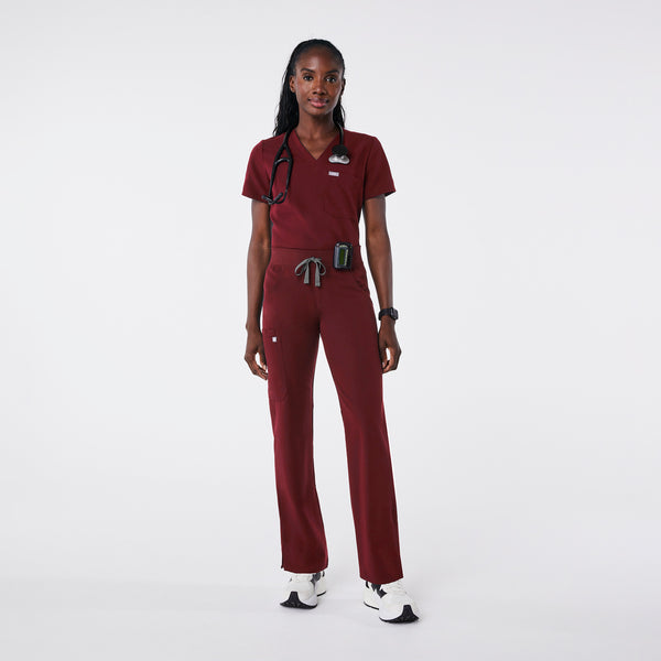 Women's Burgundy Kade™ - Tall Cargo Scrub Pants