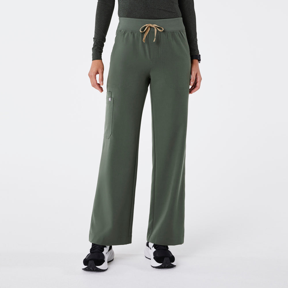 women's Moss High Waisted Isabel Wide Leg - Tall Scrub Pant