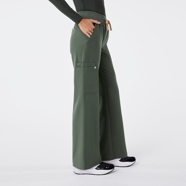 women's Moss High Waisted Isabel Wide Leg - Tall Scrub Pant