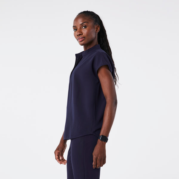 Women's Navy Rafaela™ - Oversized Scrub Top