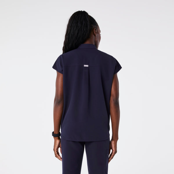 Women's Navy Rafaela™ - Oversized Scrub Top