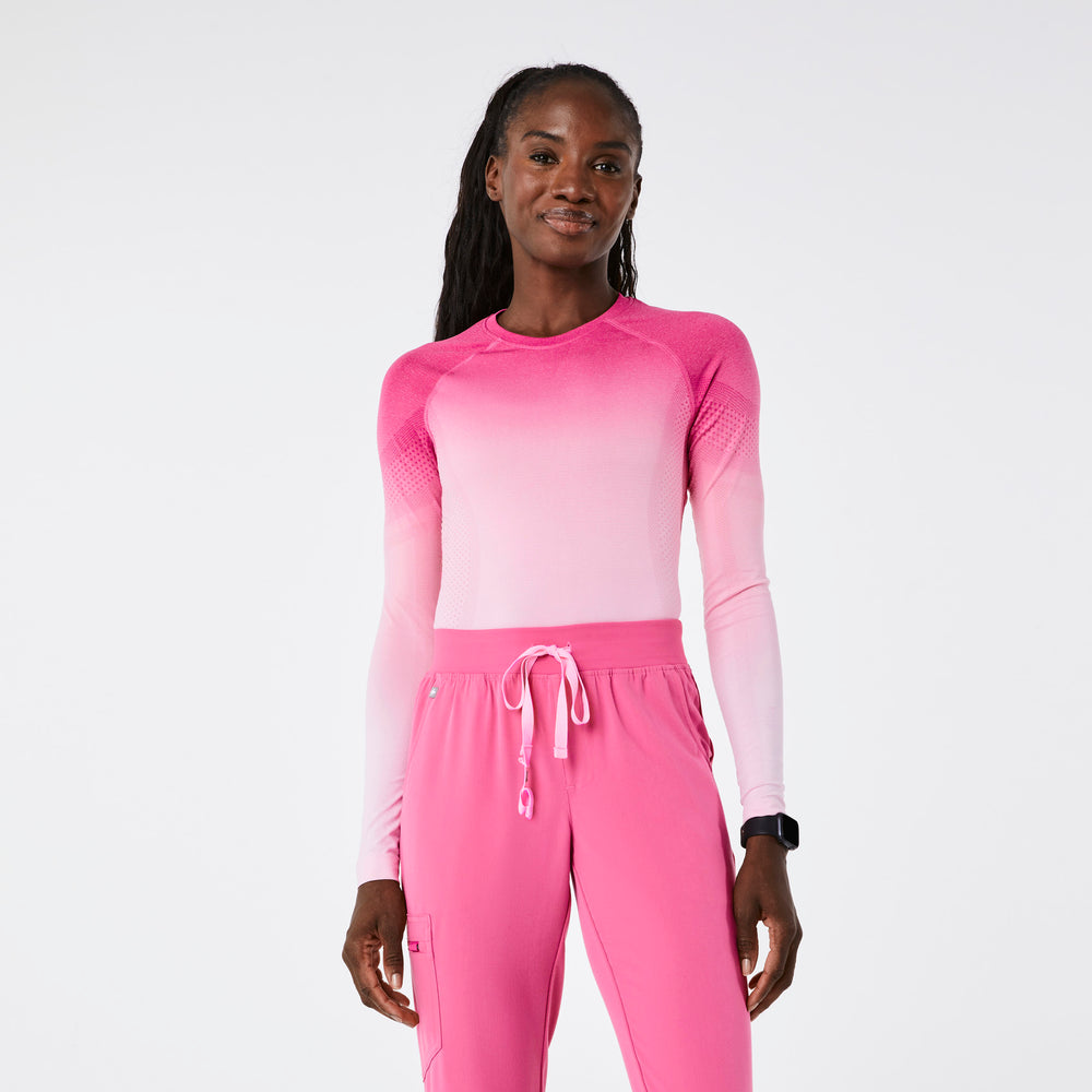 women's Ombre F'ing Pink Salta Seamless - Longsleeve Underscrub