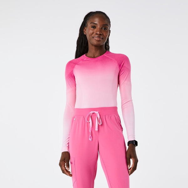 women's Ombre F'ing Pink Salta Seamless - Longsleeve Underscrub