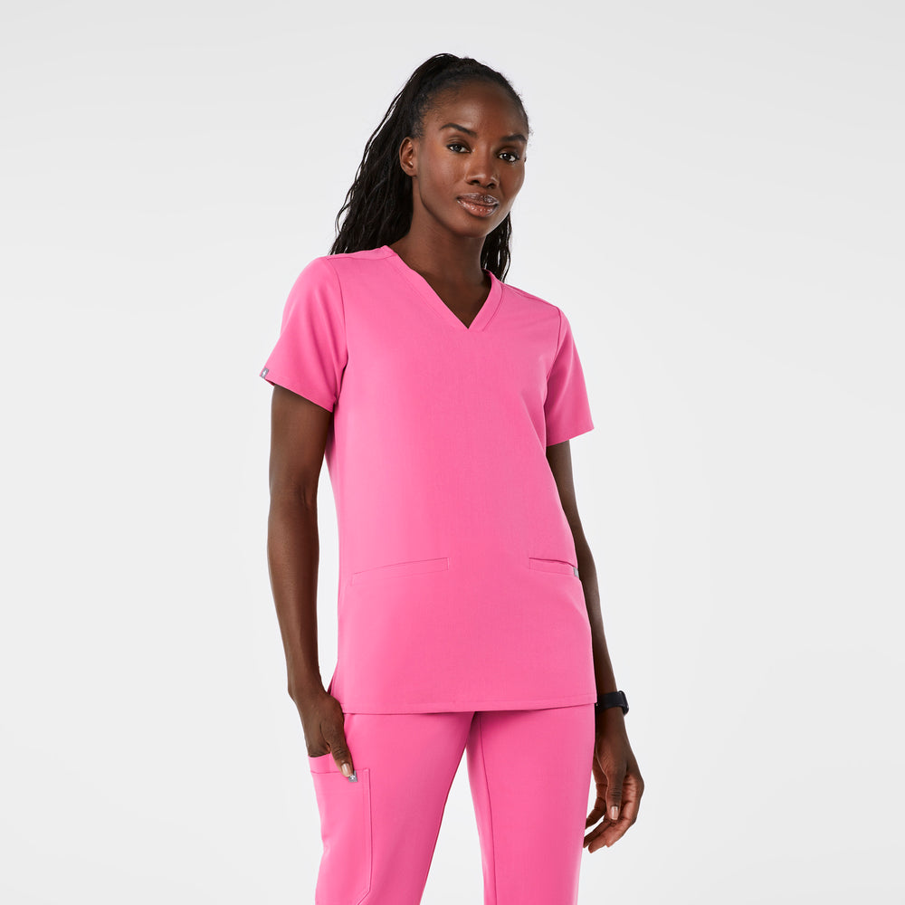 women's F'ing Pink Casma - Three-Pocket Scrub Top™