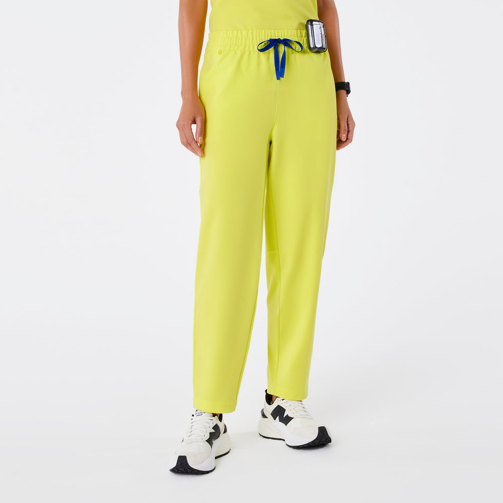 women's Serving Lime High Waisted Sheridan - Relaxed Barrel Scrub Pant