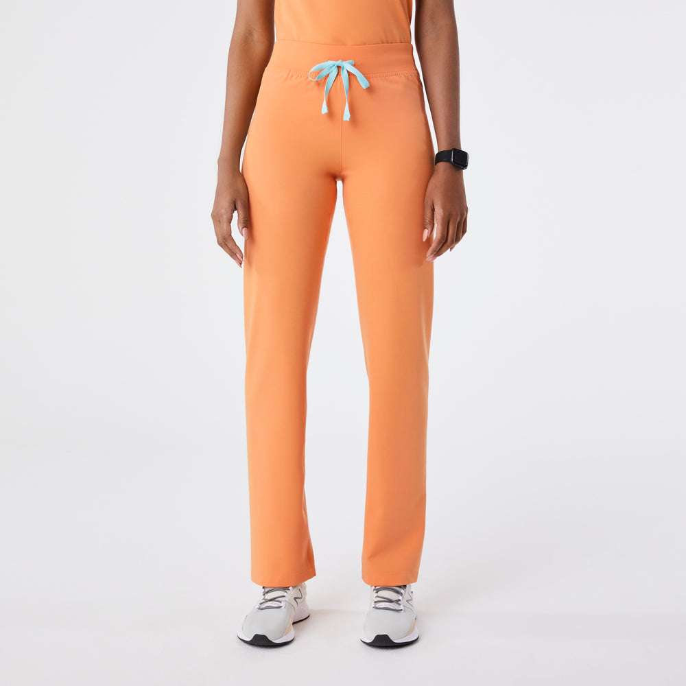 women's Shaka Orange High Waisted Livingston - Basic Scrub Pant™