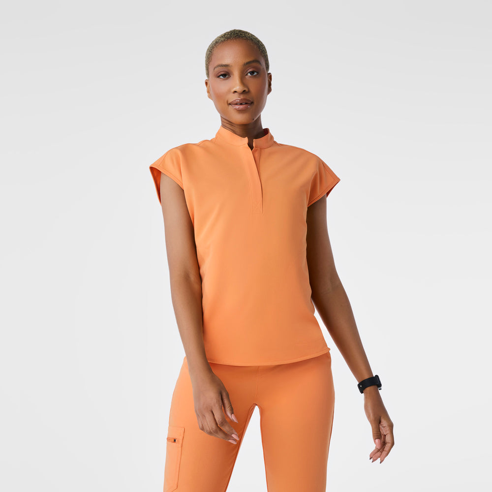 women's Shaka Orange Rafaela - Oversized Scrub Top™