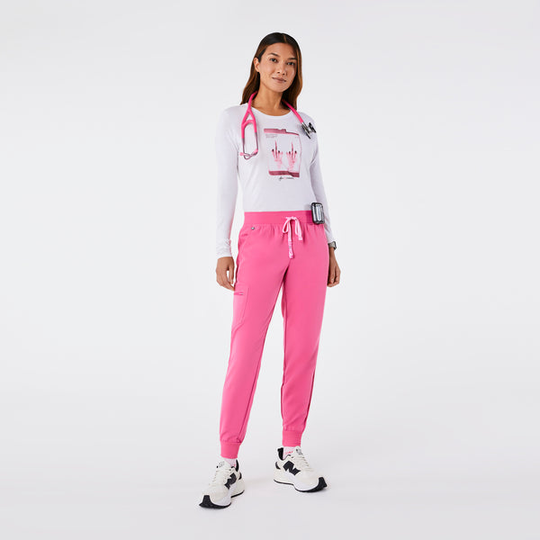 women's White BCA F Cancer X-Ray Supersoft - Longsleeve Underscrub