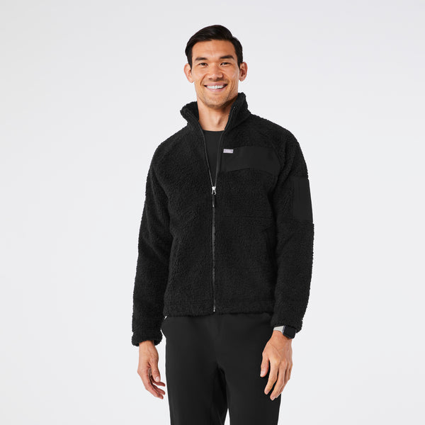 men's Black On Shift High Pile - Fleece Jacket™