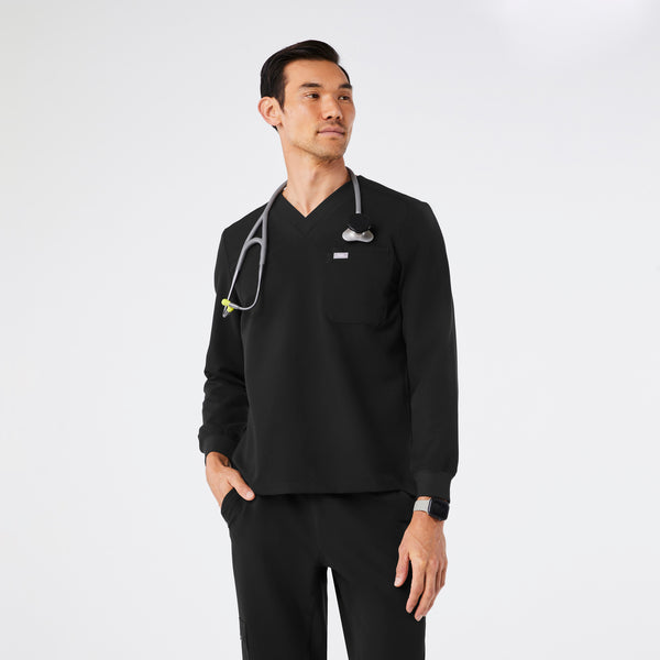 men's Black Leon Longsleeve - Scrub Top™