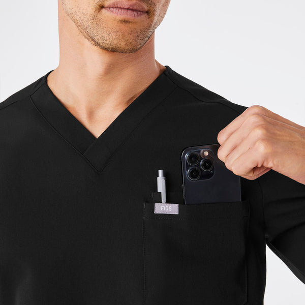 men's Black Leon Longsleeve - Scrub Top™