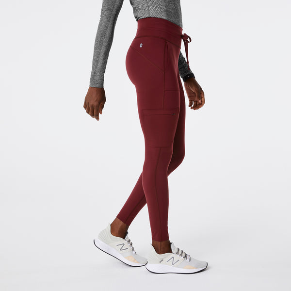 women's Burgundy High Waisted Seville - ScrubLegging™