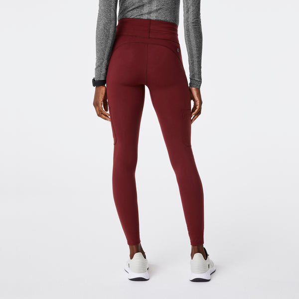 women's Burgundy High Waisted Seville - ScrubLegging™