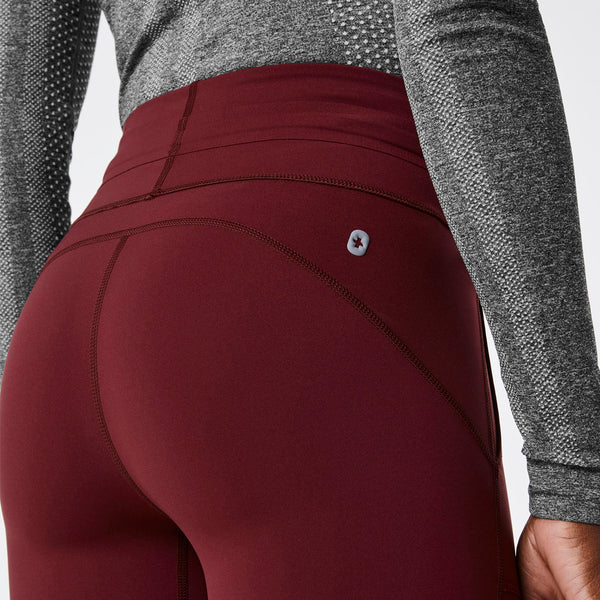 women's Burgundy High Waisted Seville - ScrubLegging™