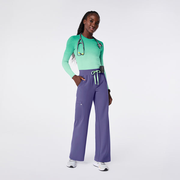 women's Wayfarer  High Waisted Isabel Wide Leg - Scrub Pant