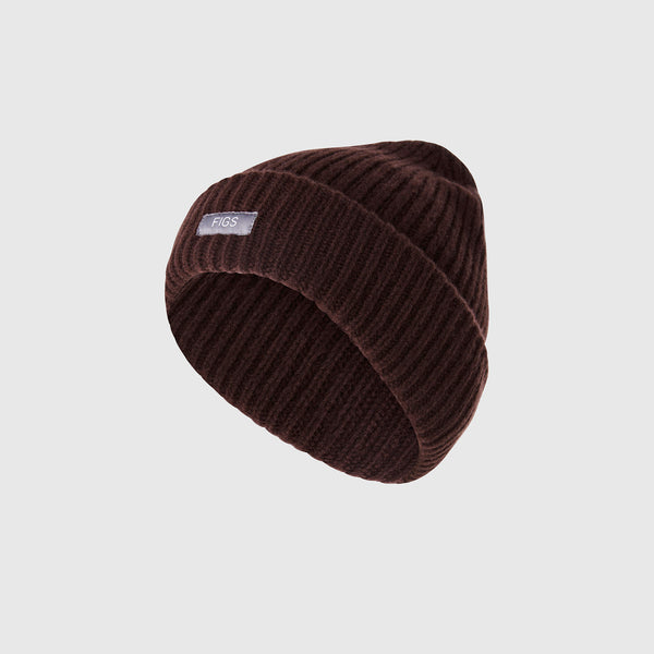 Espresso FIGS Logo Beanie