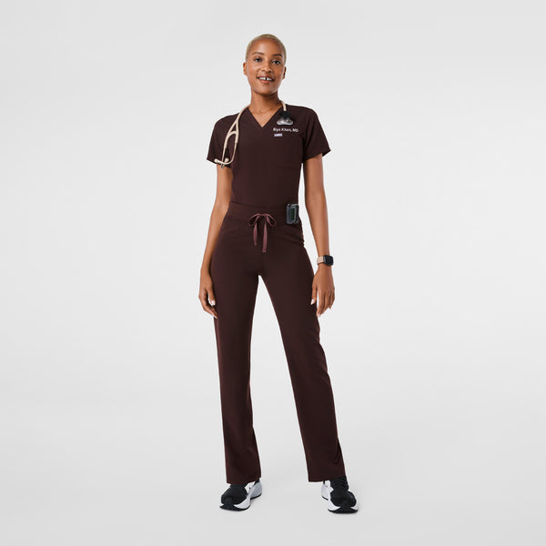 Women's Espresso Livingston High-Rise - Tall Straight-Leg Scrub Pant™