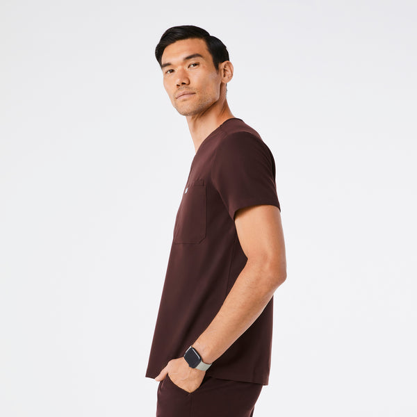 men's Espresso Leon - Three-Pocket Scrub Top™