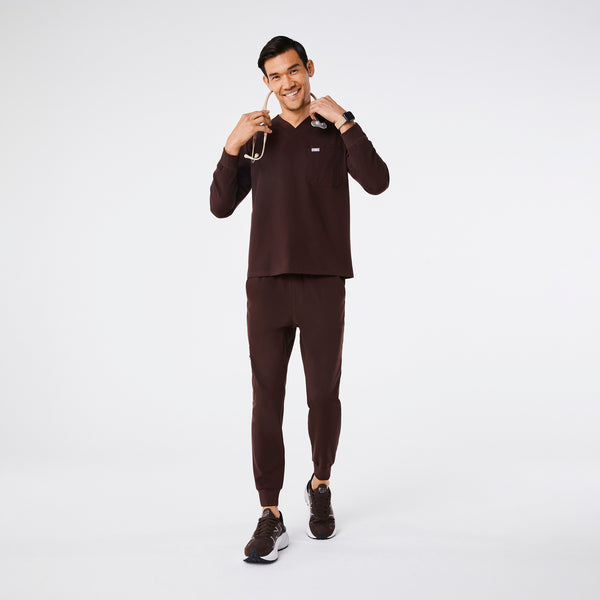 men's Espresso Leon Longsleeve - Scrub Top™