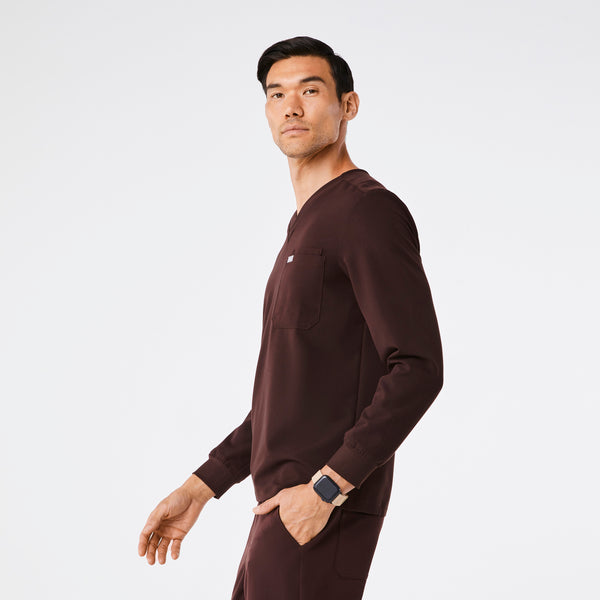 men's Espresso Leon Longsleeve - Scrub Top™