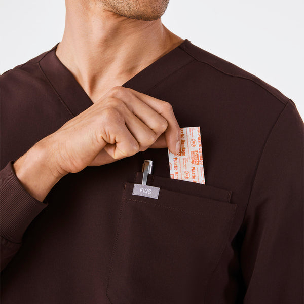 men's Espresso Leon Longsleeve - Scrub Top™