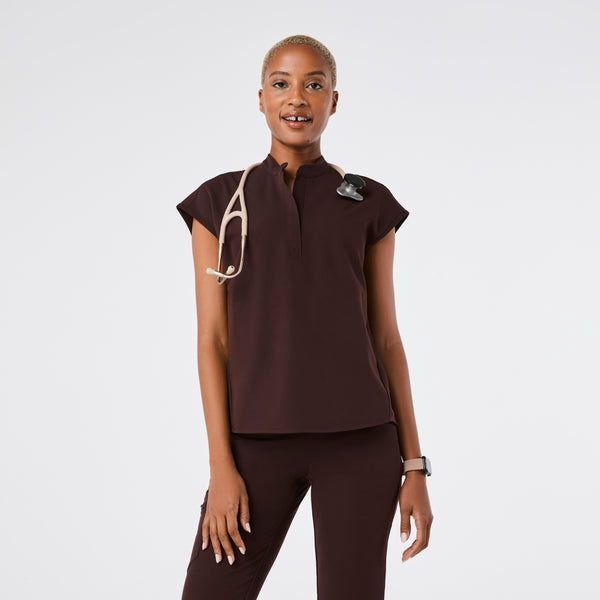 women's Espresso Rafaela - Oversized Scrub Top™